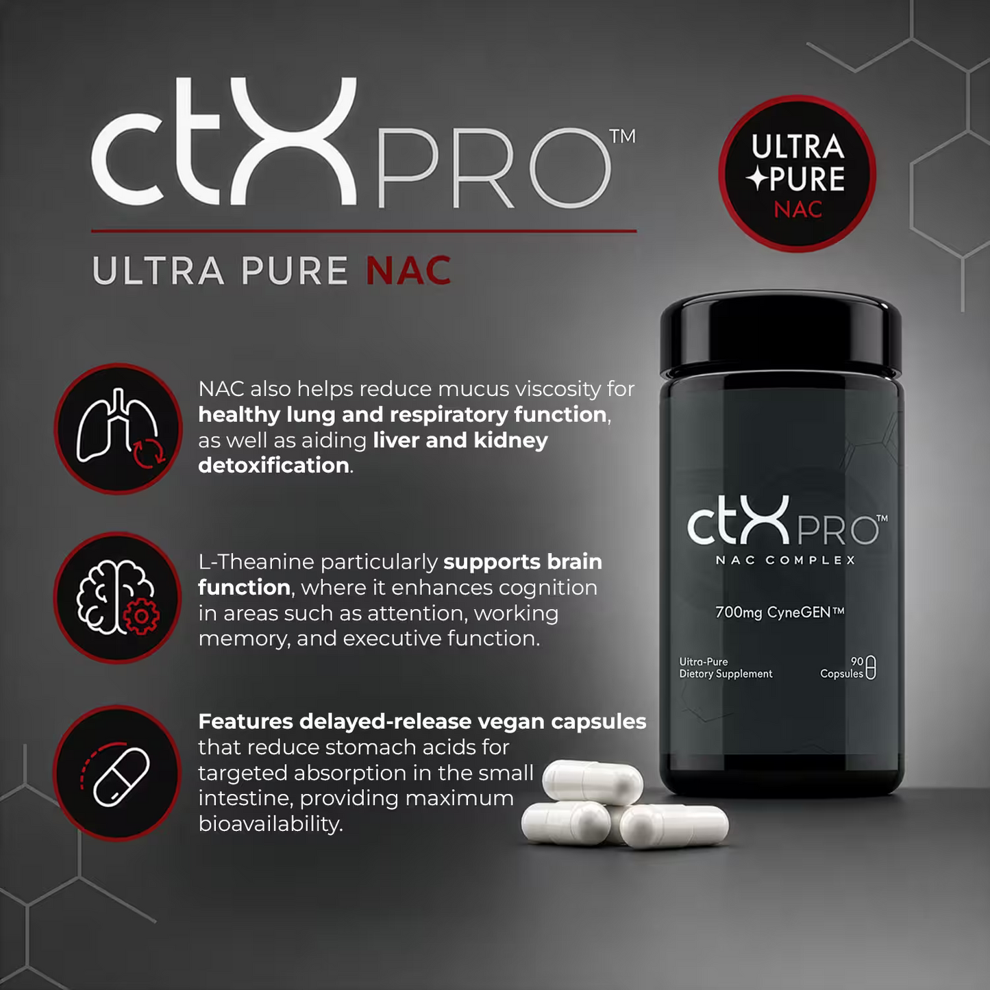 ctxpro ultra pure nac supplement benefits