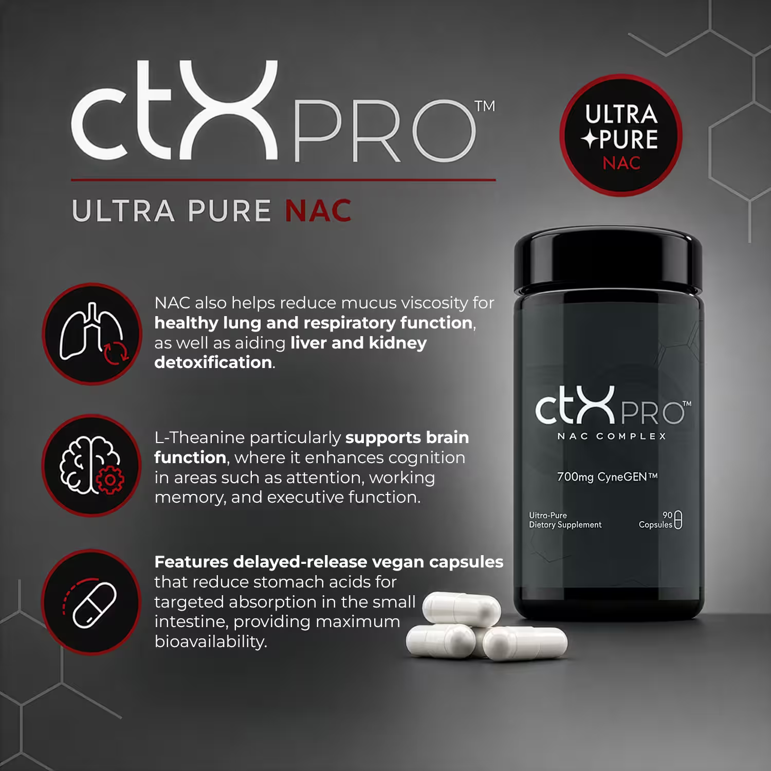 ctxpro ultra pure nac supplement benefits