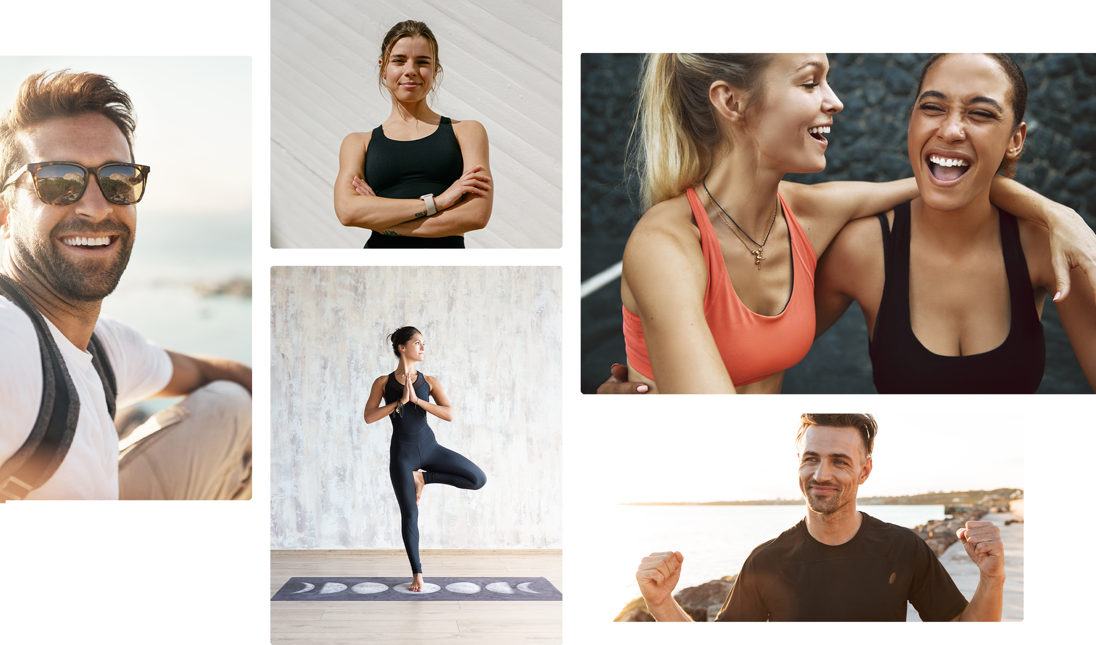 te active healthy lifestyle collage